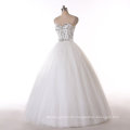 Beaded A Line Floor Length Wedding Dress